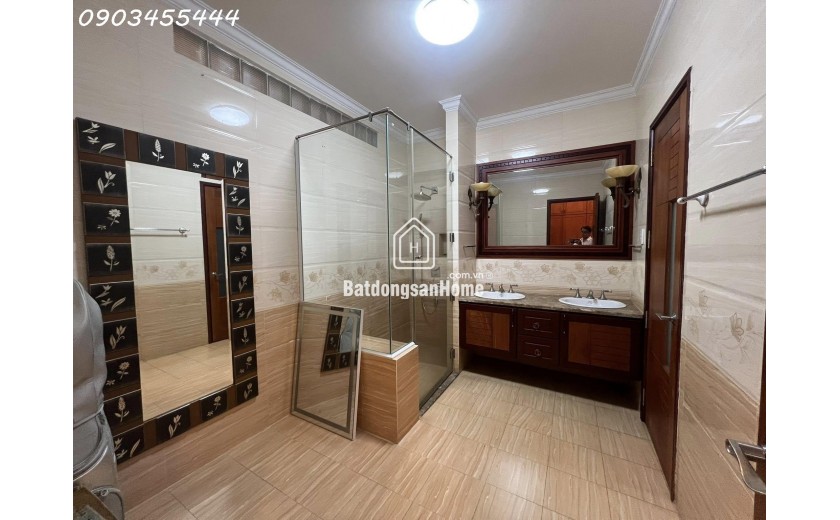 Bán biệt thự đường Tam Châu Thủ Đức, 427m2, 4 tầng, nội thất gỗ quý, 39.5 tỷ